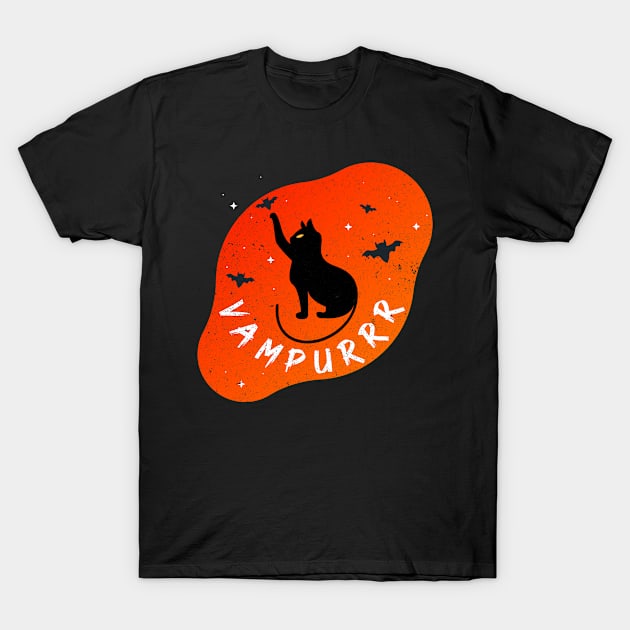 Vampire Cat Halloween Costume  Gift T-Shirt by Mago89